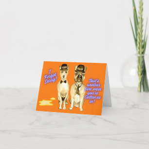 Dogs ‘Sorry’ card