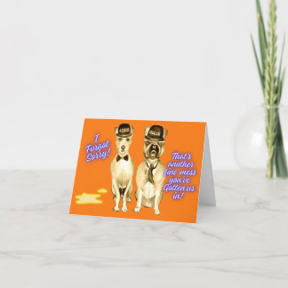Dogs ‘Sorry’ card