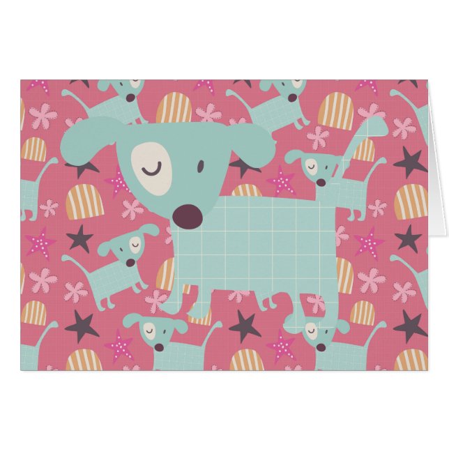 Dogs, Stars, and Flowers (Front Horizontal)