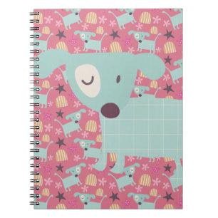 Dogs, Stars, and Flowers Notebook