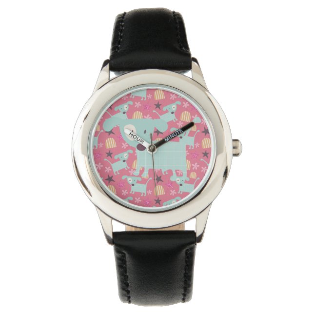 Dogs, Stars, and Flowers Watch (Front)