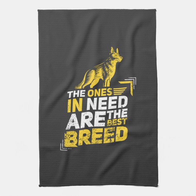 Dogs - The Ones In Need Tea Towel (Vertical)