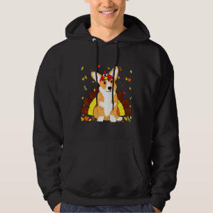 Dogs Turkey Corgi Thanksgiving Costume Hoodie