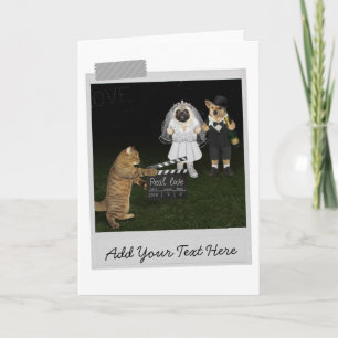 Dogs Wedding Movie Theme Funny Card