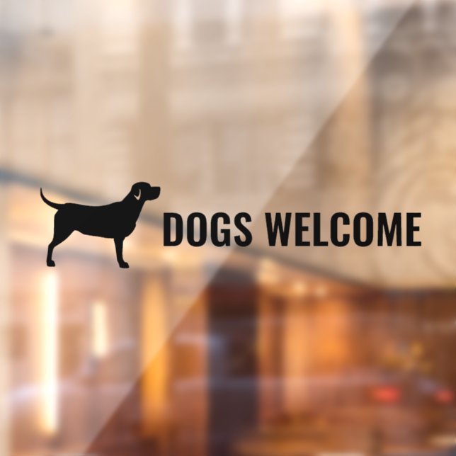 Dogs Welcome Decal, Pets Welcome Sticker (Sheet 2)