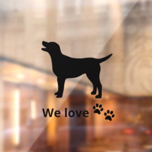 Dogs Welcome, Dogs Friendly Storefront Sign, Windo