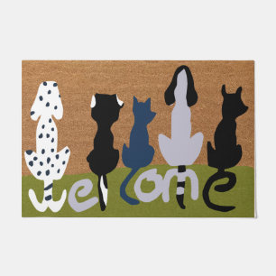 Dogs Welcome Doormat Dog Lover Gift Pet Mat