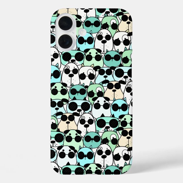 Dogs with Sunglasses Case-Mate iPhone Case (Back)
