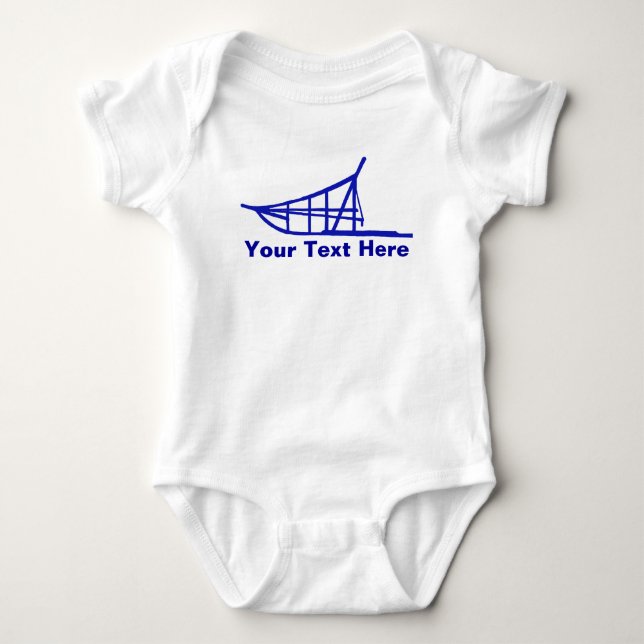 Dogsled Baby Bodysuit (Front)