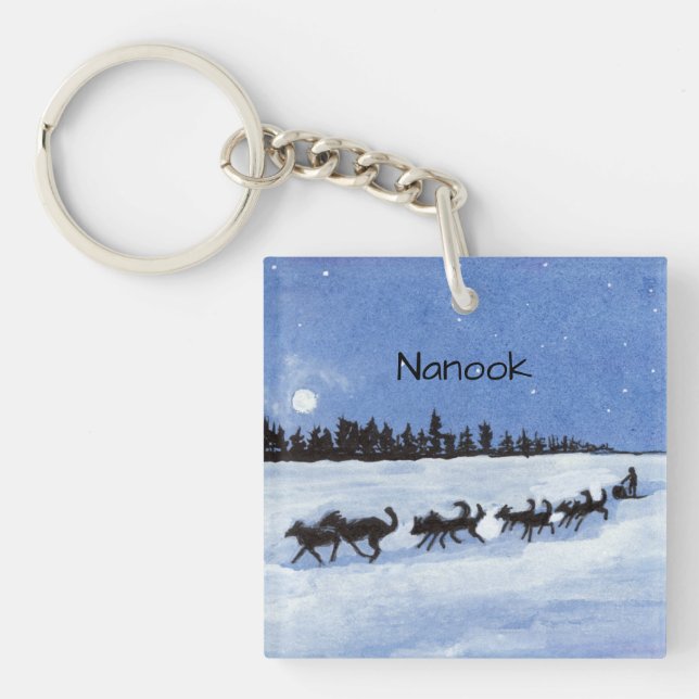 Dogsled Key Ring (Front)