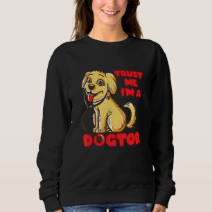 Dogtor Golden Labrador Retriever Puppy Vet Tech Ve Sweatshirt