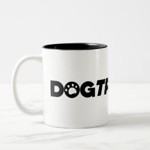 Dogtrovert - the introverted dog owner Two-Tone coffee mug