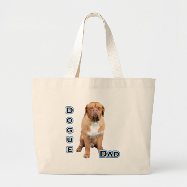 Dogue Dad 4 Large Tote Bag (Front)