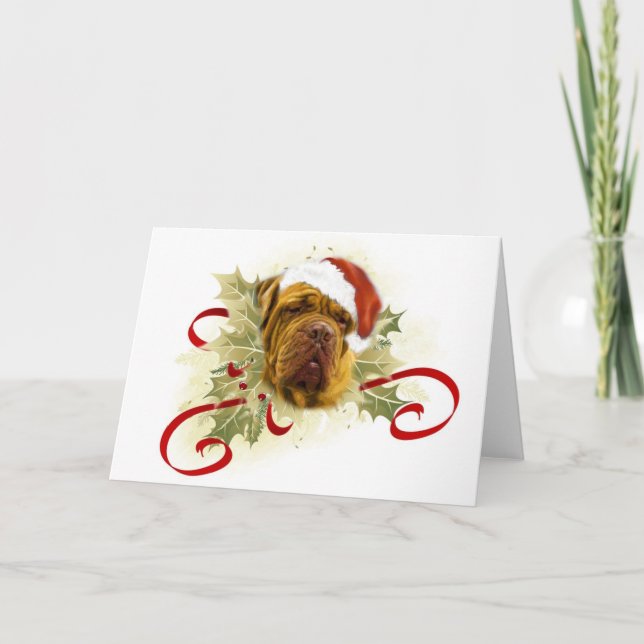 Dogue de Bordeaux Christmas Cards (Front)