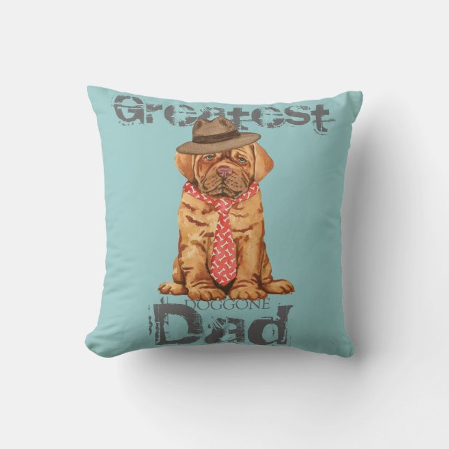Dogue de Bordeaux Dad Cushion (Front)