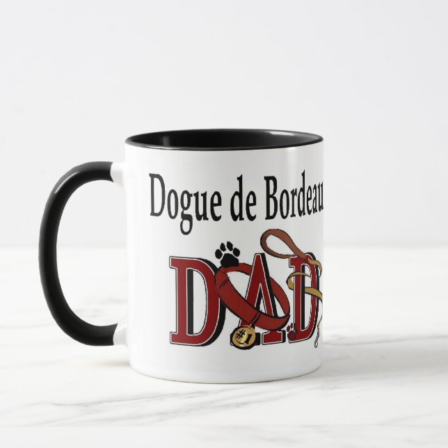 Dogue de Bordeaux Dad Gifts Mug (Left)