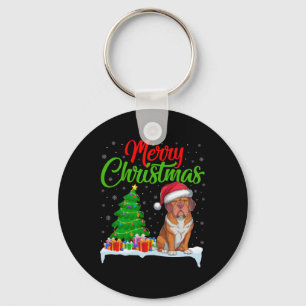 Dogue De Bordeaux Dog Christmas Tree Lights Xmas D Key Ring