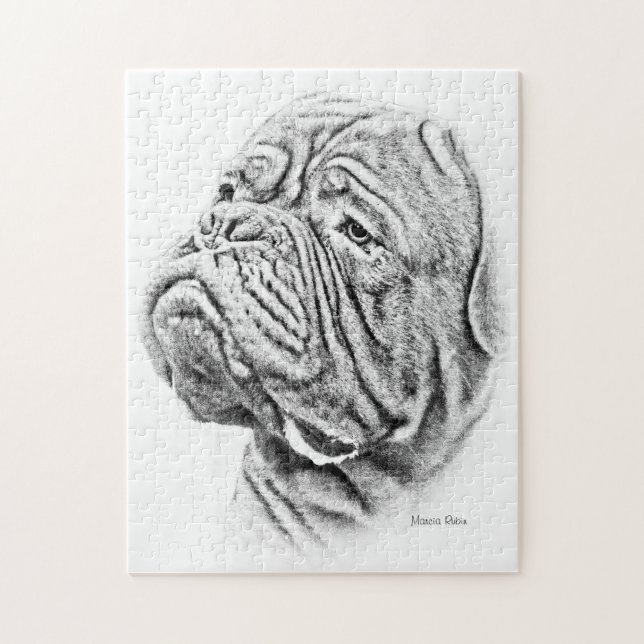 Dogue De Bordeaux - French Mastiff Jigsaw Puzzle (Vertical)
