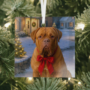Dogue De Bordeaux Holiday Ornament