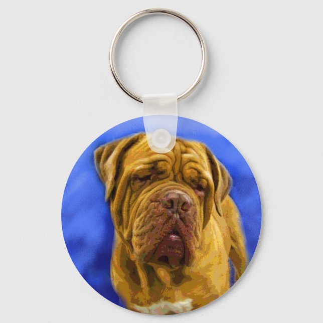 Dogue de Bordeaux Keychain (Front)
