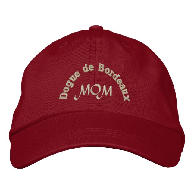 Dogue de Bordeaux Mum Gift Embroidered Hat (Front)