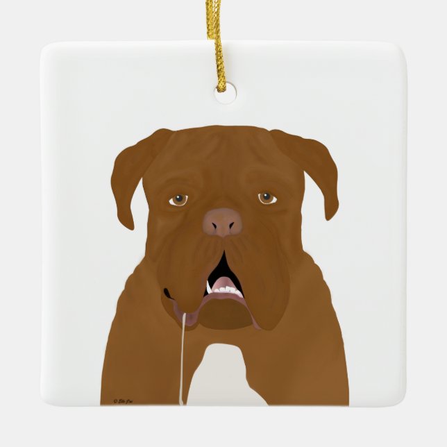 Dogue de Bordeaux Ornament (Front)