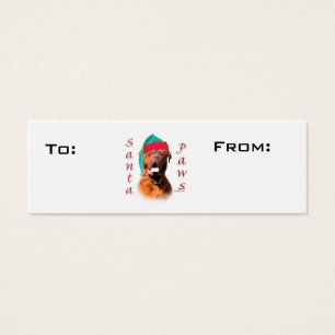 Dogue de Bordeaux Paws Gift Tags