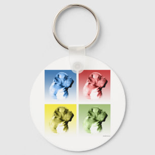 Dogue de Bordeaux Pop Art Key Ring