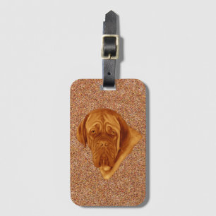 Dogue De Bordeaux Sooky Face Dog,  Luggage Tag
