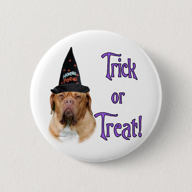 Dogue de Bordeaux Trick 6 Cm Round Badge (Front)