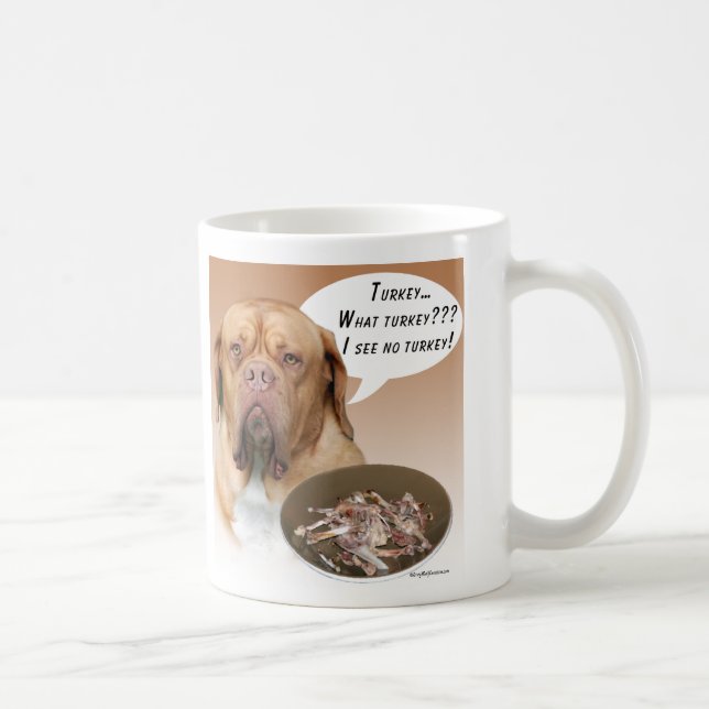 Dogue de Bordeaux Turkey Coffee Mug (Right)