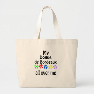 Dogue de Bordeaux Walks Large Tote Bag