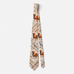 Dogue de Bordeaux Word Art Tie
