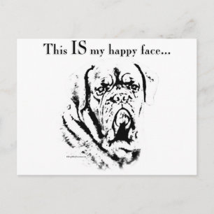 Dogue Happy Face Postcard