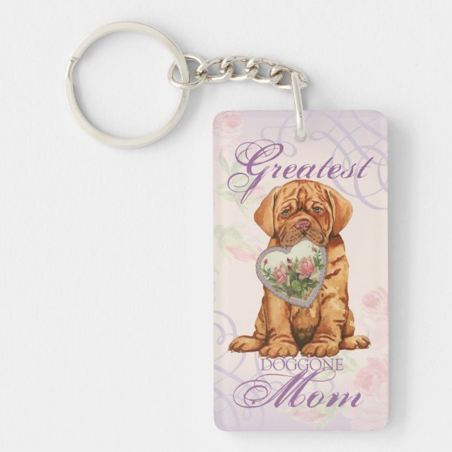 Dogue Heart Mum Key Ring (Front)