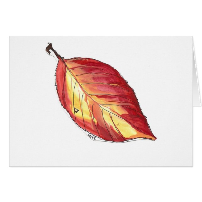 dogwood autumn leaf (Front Horizontal)