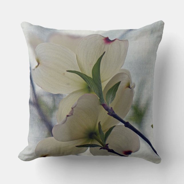 Dogwood Blossoms Cushion (Front)