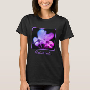 Dogwood Blossoms In Black And White Tinted T-Shirt