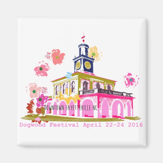 Dogwood Festival 2016 downtown Fayetteville NC Magnet (Front)