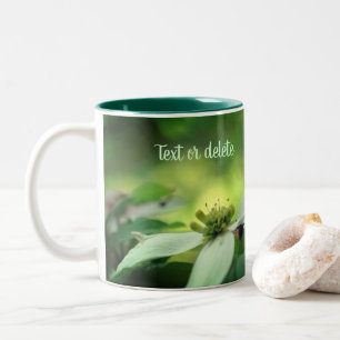 Dogwood Flower Blossom Pair Personalized Two-Tone Coffee Mug