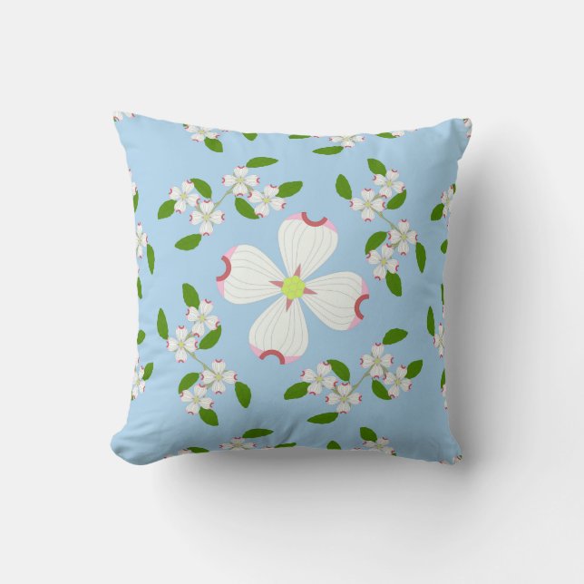 Dogwood Flower Cushion (Front)