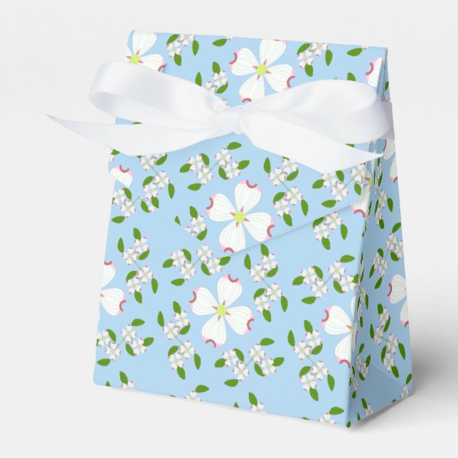 Dogwood Flower Favour Box (Front Side)