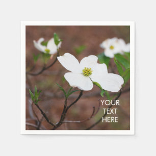 Dogwood Flower in Bloom Paper Napkin