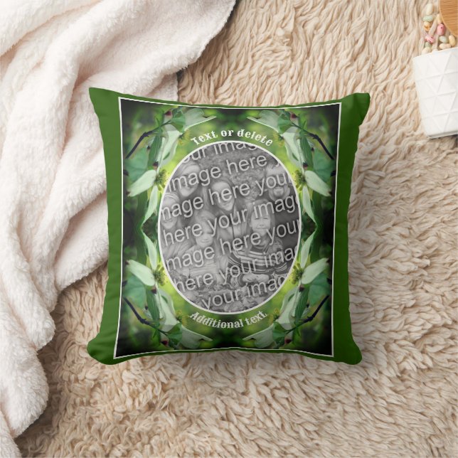 Dogwood Flower Personalised Create Your Own Photo Cushion (Blanket)