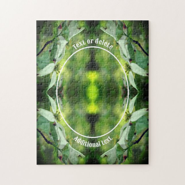 Dogwood Flower Personalised Create Your Own Photo Jigsaw Puzzle (Vertical)