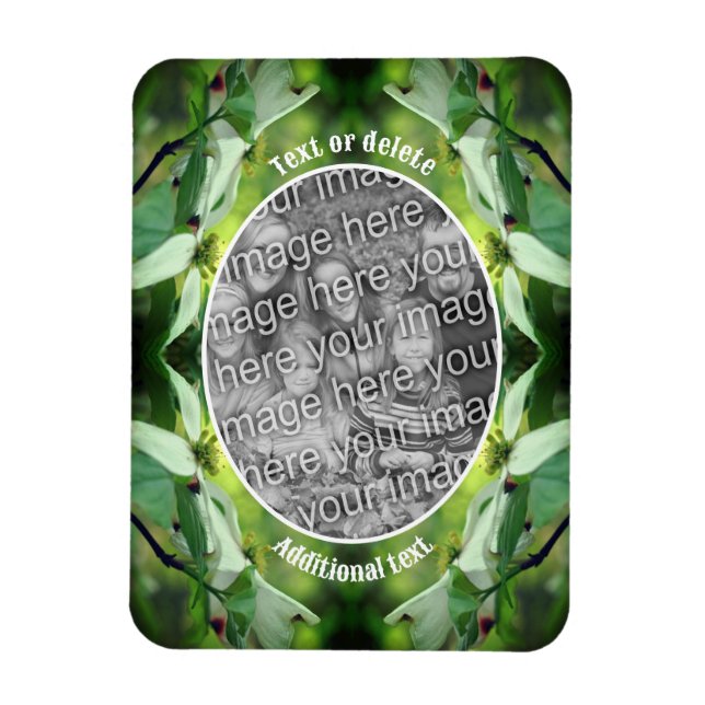 Dogwood Flower Personalised Create Your Own Photo Magnet (Vertical)