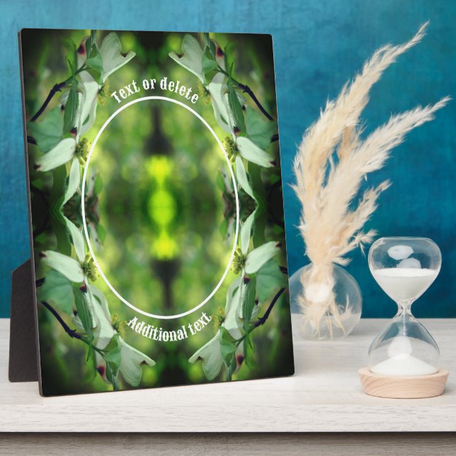 Dogwood Flower Personalised Create Your Own Photo Plaque (Side)