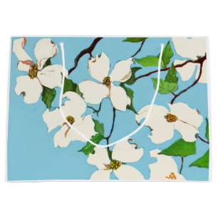 dogwood flowers large gift bag