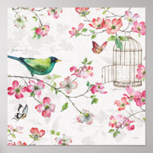 Dogwood Garden Poster