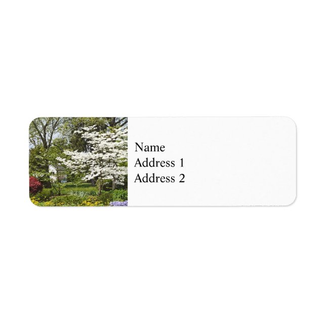 Dogwood in Bloom Return Address Label (Front)
